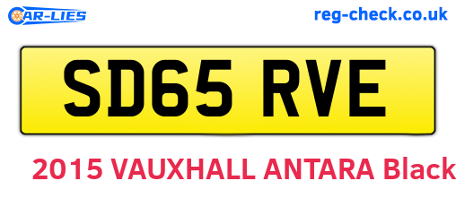 SD65RVE are the vehicle registration plates.