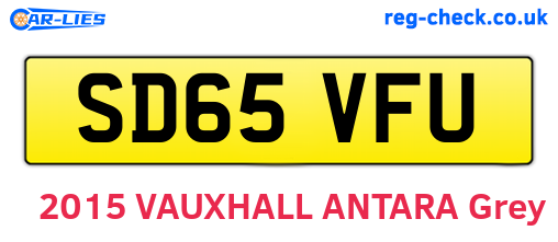 SD65VFU are the vehicle registration plates.