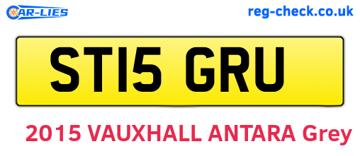 ST15GRU are the vehicle registration plates.