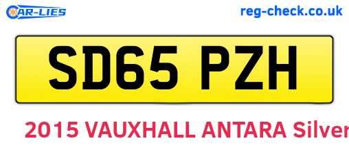 SD65PZH are the vehicle registration plates.