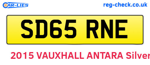 SD65RNE are the vehicle registration plates.