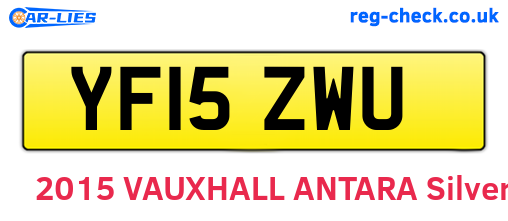 YF15ZWU are the vehicle registration plates.