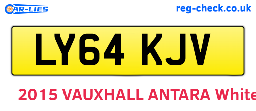 LY64KJV are the vehicle registration plates.