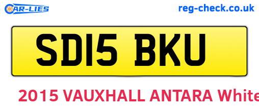 SD15BKU are the vehicle registration plates.