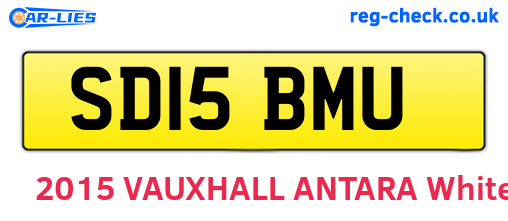 SD15BMU are the vehicle registration plates.