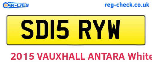SD15RYW are the vehicle registration plates.