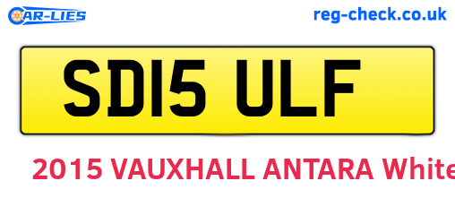 SD15ULF are the vehicle registration plates.