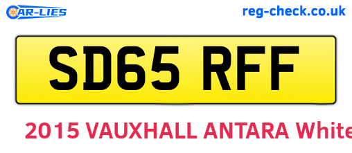 SD65RFF are the vehicle registration plates.