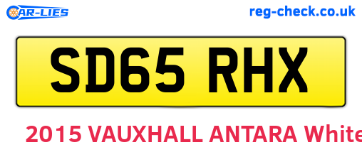 SD65RHX are the vehicle registration plates.