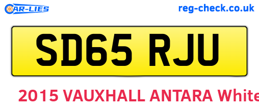 SD65RJU are the vehicle registration plates.