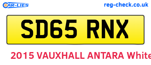 SD65RNX are the vehicle registration plates.