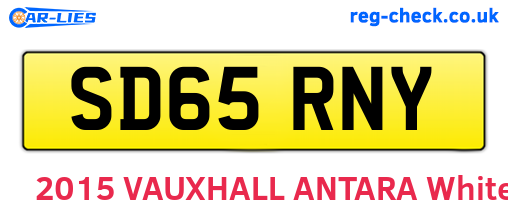 SD65RNY are the vehicle registration plates.