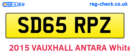 SD65RPZ are the vehicle registration plates.
