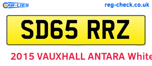 SD65RRZ are the vehicle registration plates.