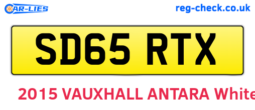 SD65RTX are the vehicle registration plates.