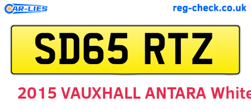 SD65RTZ are the vehicle registration plates.