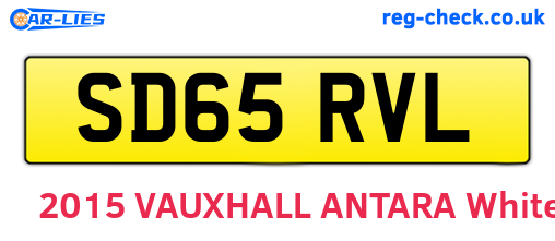 SD65RVL are the vehicle registration plates.
