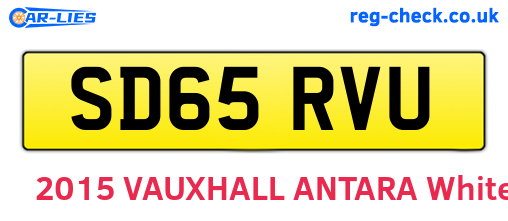 SD65RVU are the vehicle registration plates.