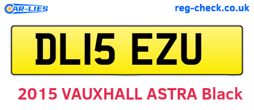 DL15EZU are the vehicle registration plates.
