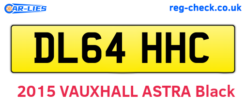 DL64HHC are the vehicle registration plates.