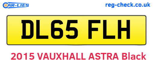 DL65FLH are the vehicle registration plates.