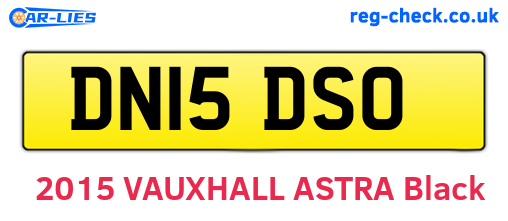 DN15DSO are the vehicle registration plates.