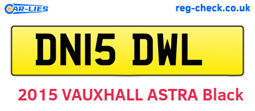 DN15DWL are the vehicle registration plates.