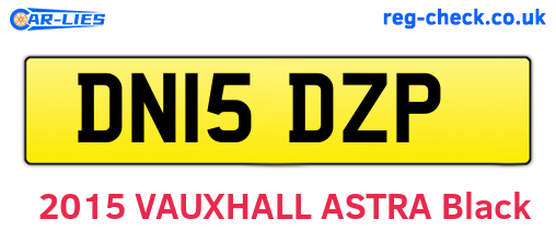 DN15DZP are the vehicle registration plates.