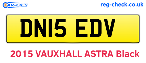 DN15EDV are the vehicle registration plates.