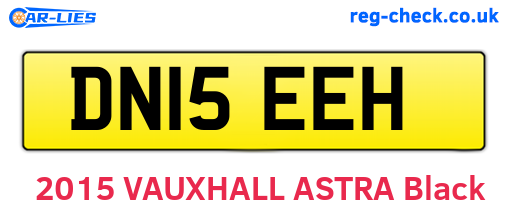 DN15EEH are the vehicle registration plates.