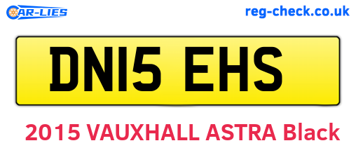 DN15EHS are the vehicle registration plates.