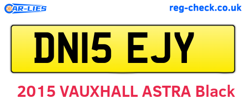 DN15EJY are the vehicle registration plates.