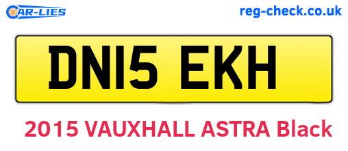 DN15EKH are the vehicle registration plates.