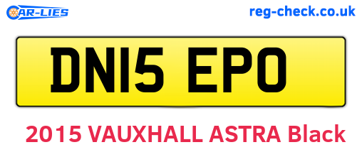 DN15EPO are the vehicle registration plates.