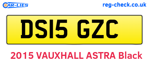 DS15GZC are the vehicle registration plates.