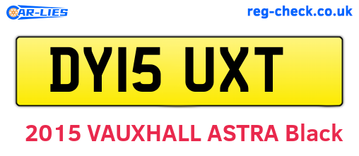DY15UXT are the vehicle registration plates.