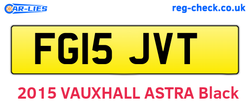 FG15JVT are the vehicle registration plates.