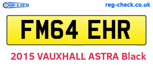 FM64EHR are the vehicle registration plates.