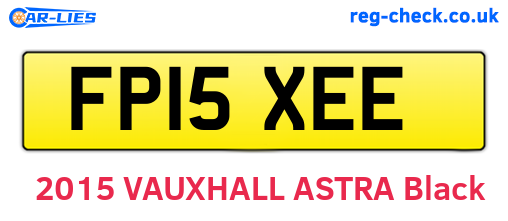 FP15XEE are the vehicle registration plates.