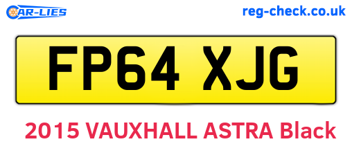 FP64XJG are the vehicle registration plates.