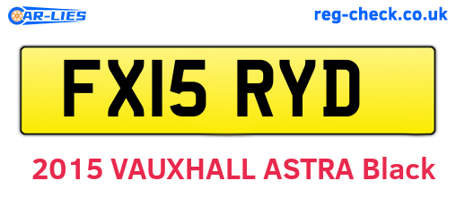 FX15RYD are the vehicle registration plates.