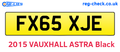 FX65XJE are the vehicle registration plates.