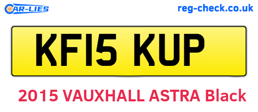 KF15KUP are the vehicle registration plates.
