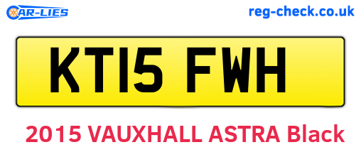 KT15FWH are the vehicle registration plates.