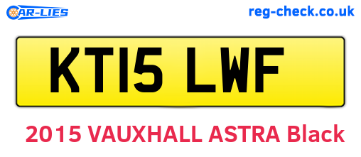 KT15LWF are the vehicle registration plates.