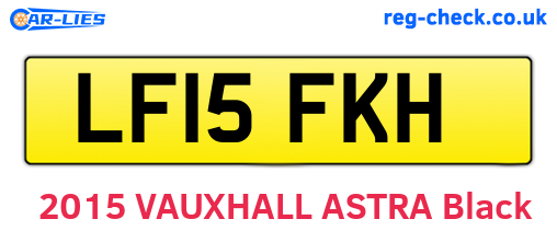 LF15FKH are the vehicle registration plates.