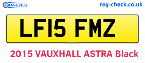 LF15FMZ are the vehicle registration plates.