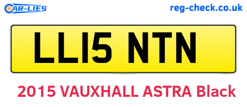 LL15NTN are the vehicle registration plates.
