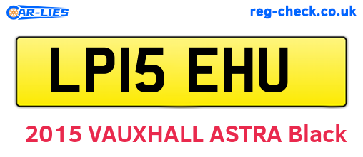 LP15EHU are the vehicle registration plates.