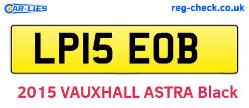 LP15EOB are the vehicle registration plates.